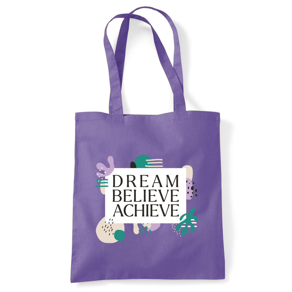 Dream Believe Achieve Tote Bag - Image 24