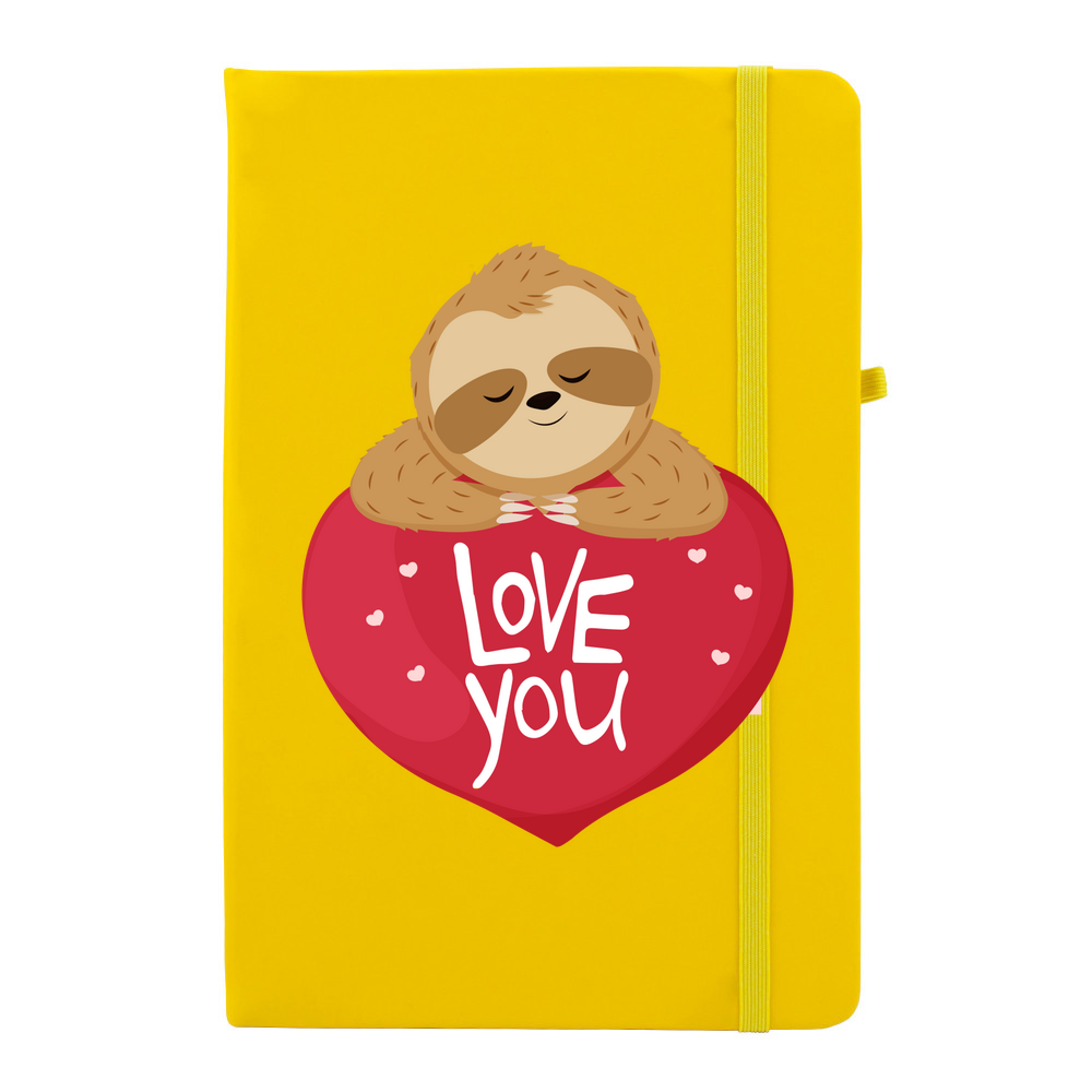 Sloth Love You Personalised Soft Feel Notebook - Image 13