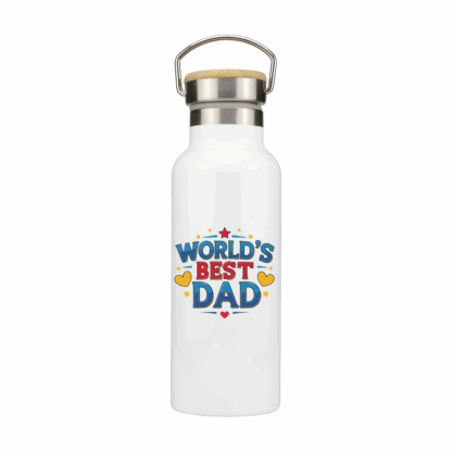 World's Best Dad Metal Bottle - Image 2