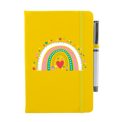 Stationery Rainbow Personalised Notebook with Pen - Image 8
