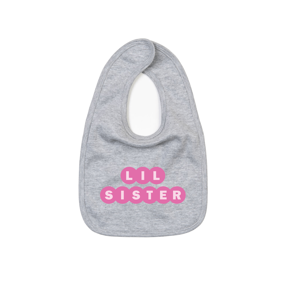 Lil Sister Personalised Baby Bib - Image 5