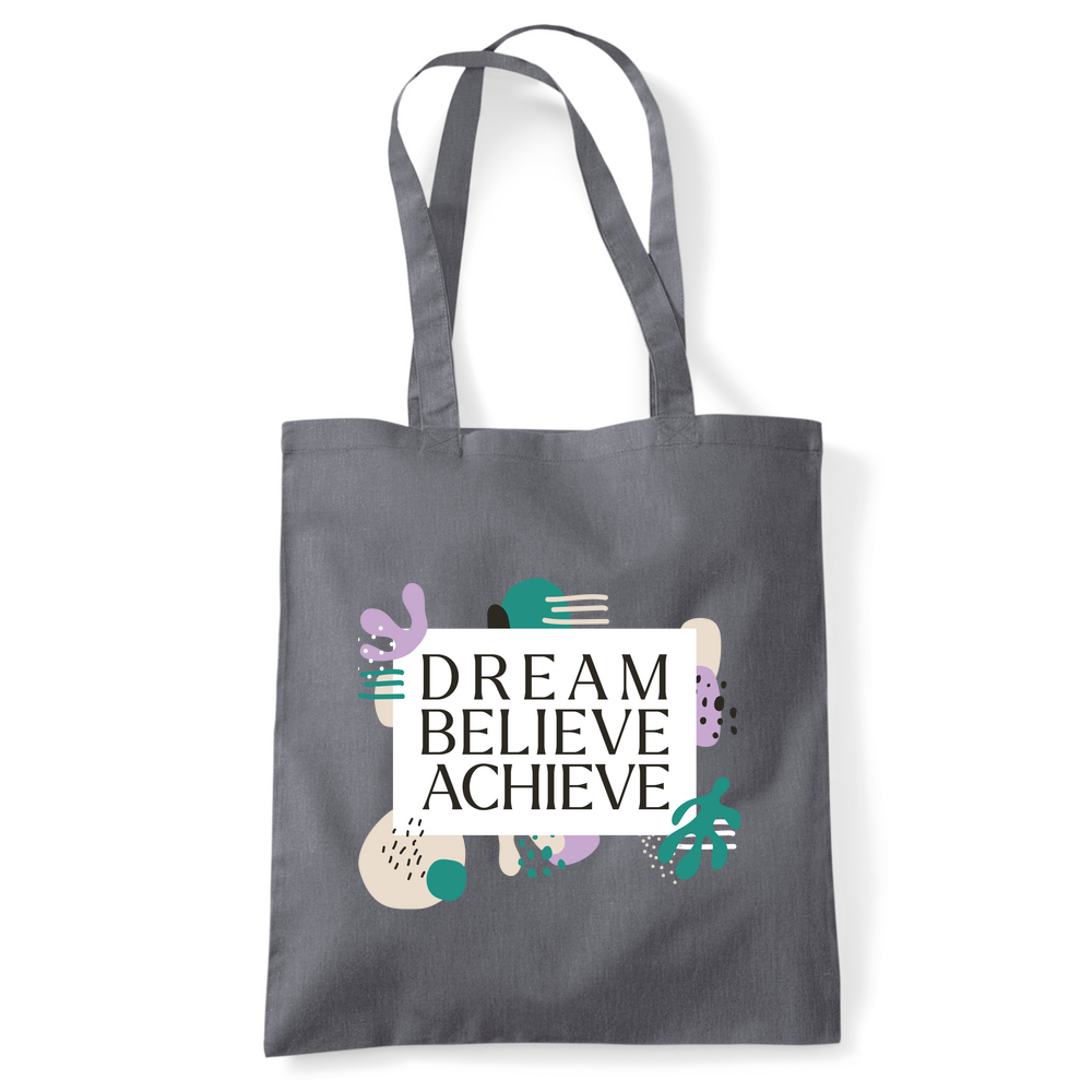 Dream Believe Achieve Tote Bag - Image 17