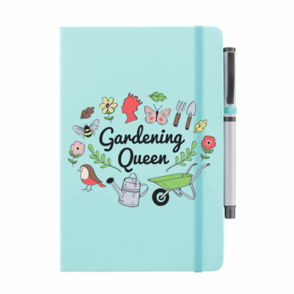 Gardening Queen Personalised Notebook with Pen - Image 11