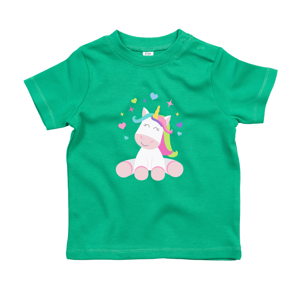 Cute Unicorn Personalised Baby/Toddler T-Shirt - Image 9
