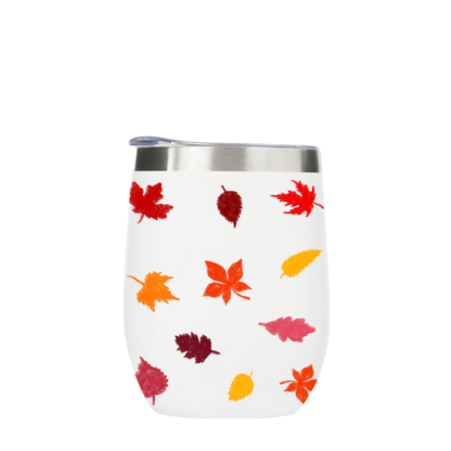 Autumn Leaves Metal Drinks Tumbler - Image 3