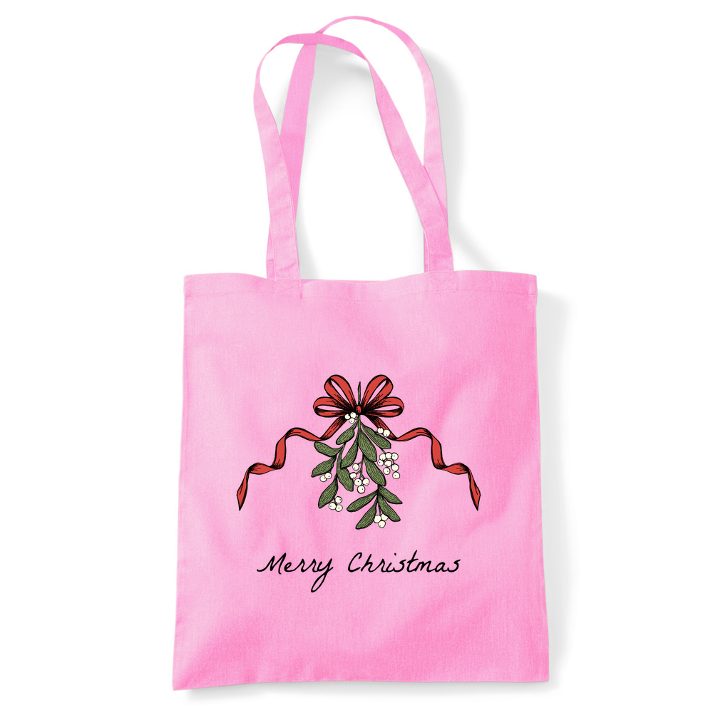 Merry Christmas Mistletoe Tote Bag - Image 23