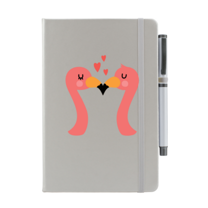 Flamingos Personalised Notebook with Pen - Image 11