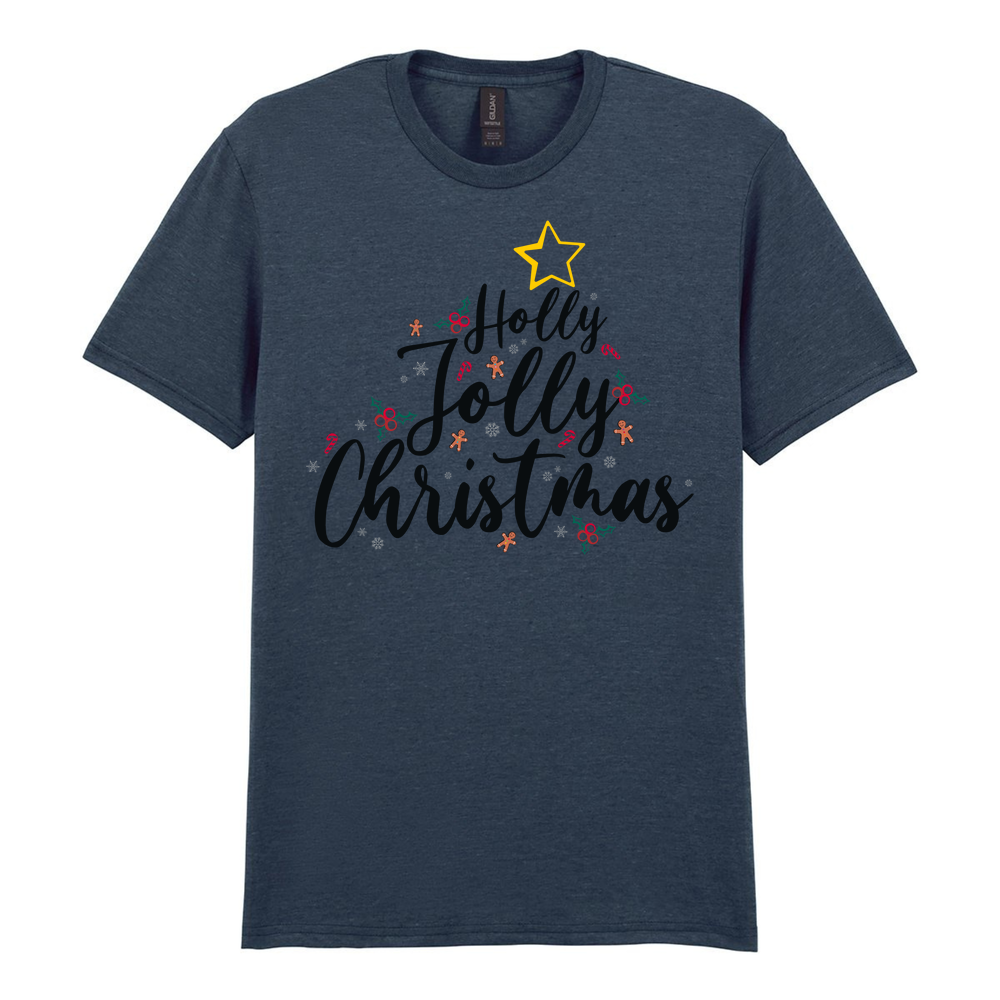 Holly Jolly Christmas Cotton T-Shirt - Image 10