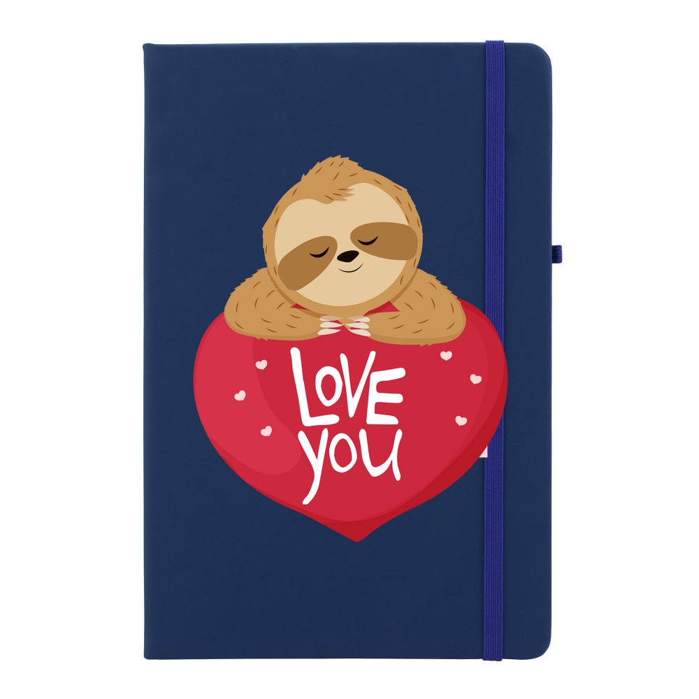 Sloth Love You Personalised Soft Feel Notebook - Image 6