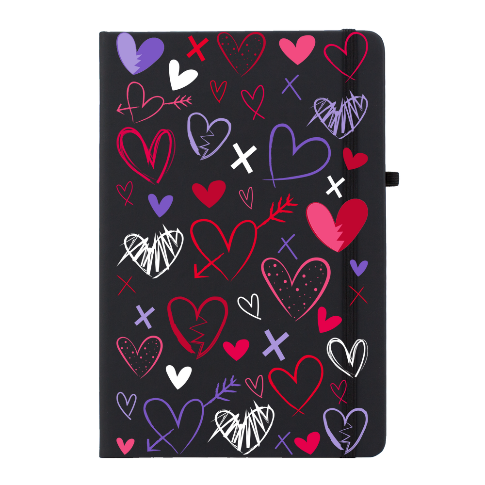 Heart Scribbles Soft Feel Notebook - Image 3
