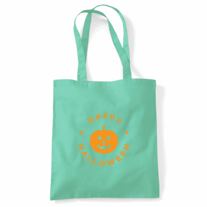 Happy Halloween Pumpkin Personalised Tote Bag - Image 44
