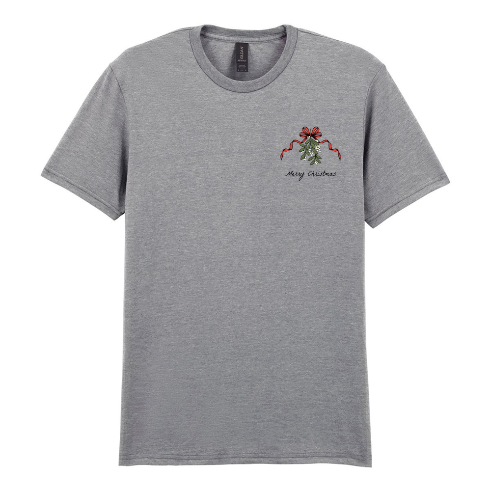 Merry Christmas Mistletoe Cotton T-Shirt - Image 6