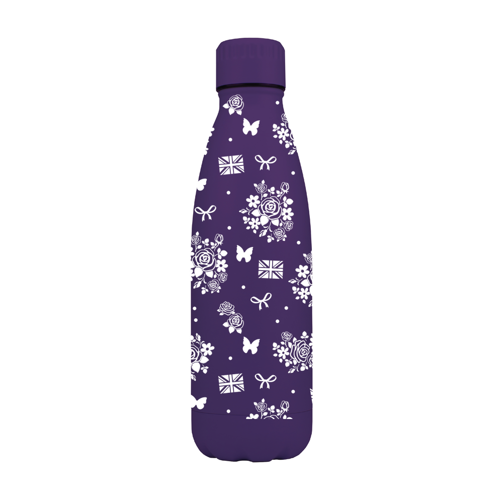Floral British Personalised Metal Bottle - Image 6