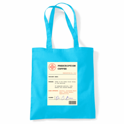 Coffee Prescription Personalised Tote Bag - Image 21
