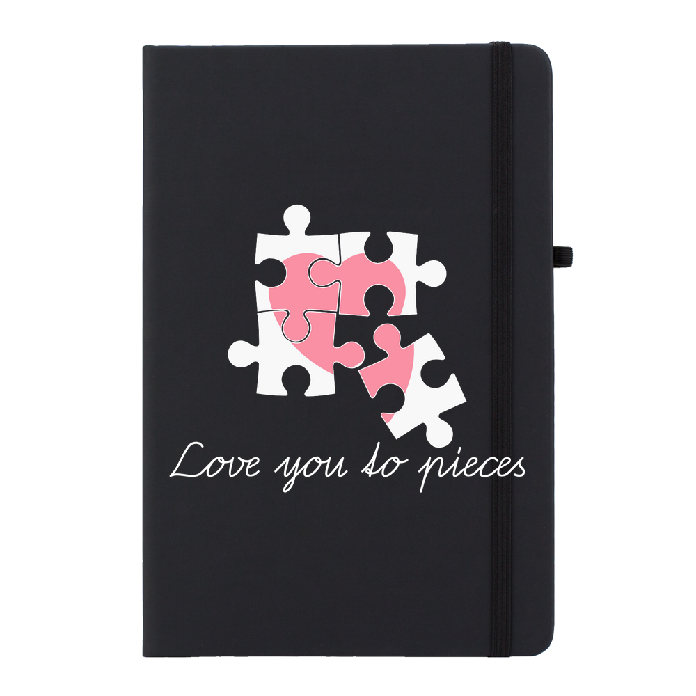 Love You To Pieces Personalised Soft Feel Notebook - Image 3