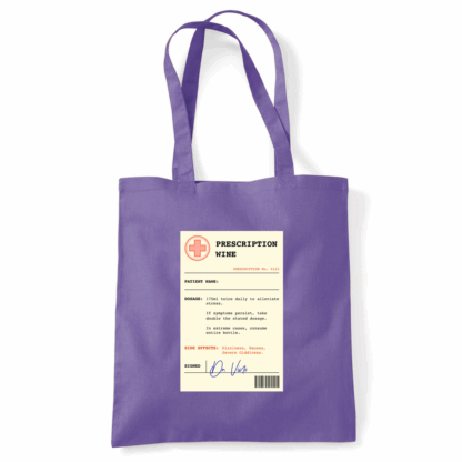 Wine Prescription Personalised Tote Bag - Image 23