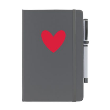 Heart Personalised Notebook with Pen - Image 10