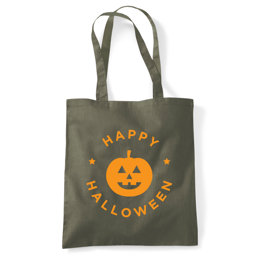 Happy Halloween Pumpkin Personalised Tote Bag - Image 42