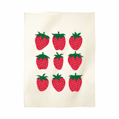 Strawberries Tea Towel