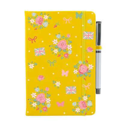 Floral British Personalised Notebook with Pen - Image 8