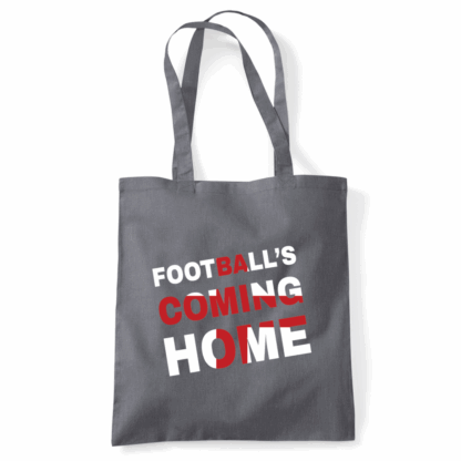 Football's Coming Home Coloured Cotton Tote Bag - Image 6