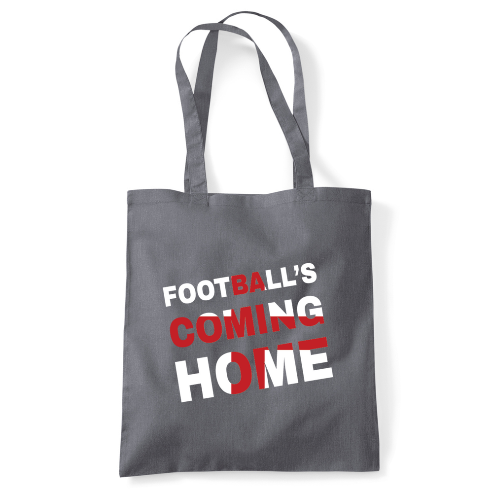 Football's Coming Home Coloured Cotton Tote Bag - Image 6