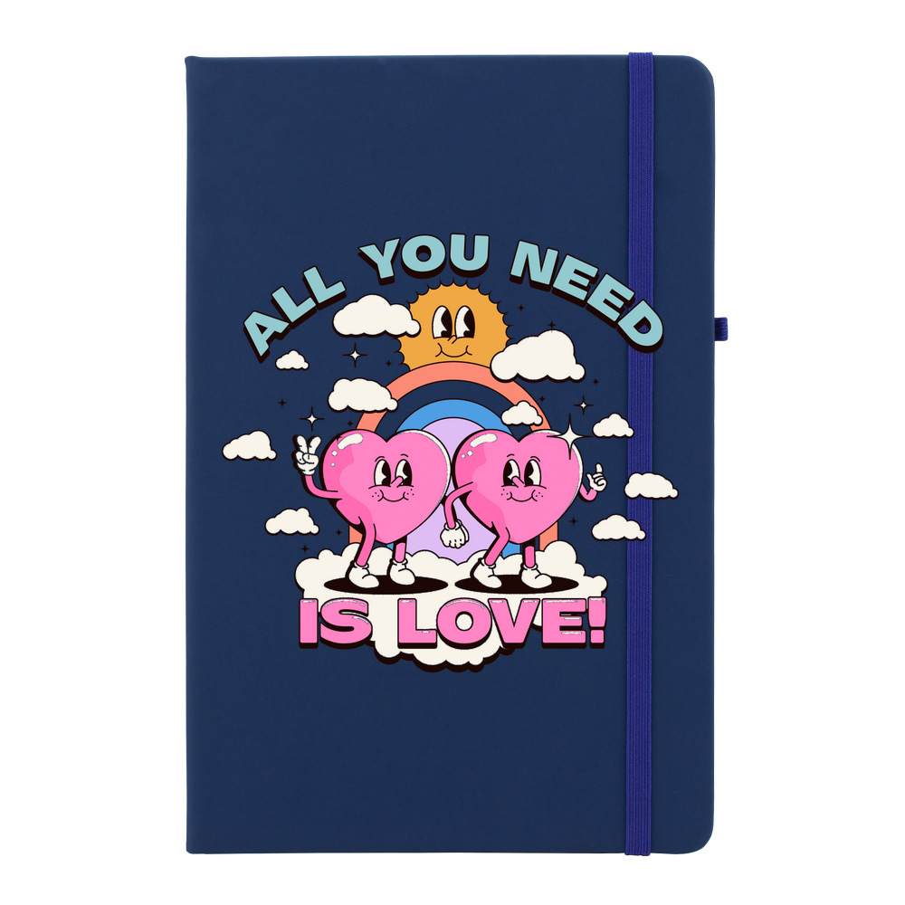 All You Need Is Love Personalised Soft Feel Notebook - Image 6