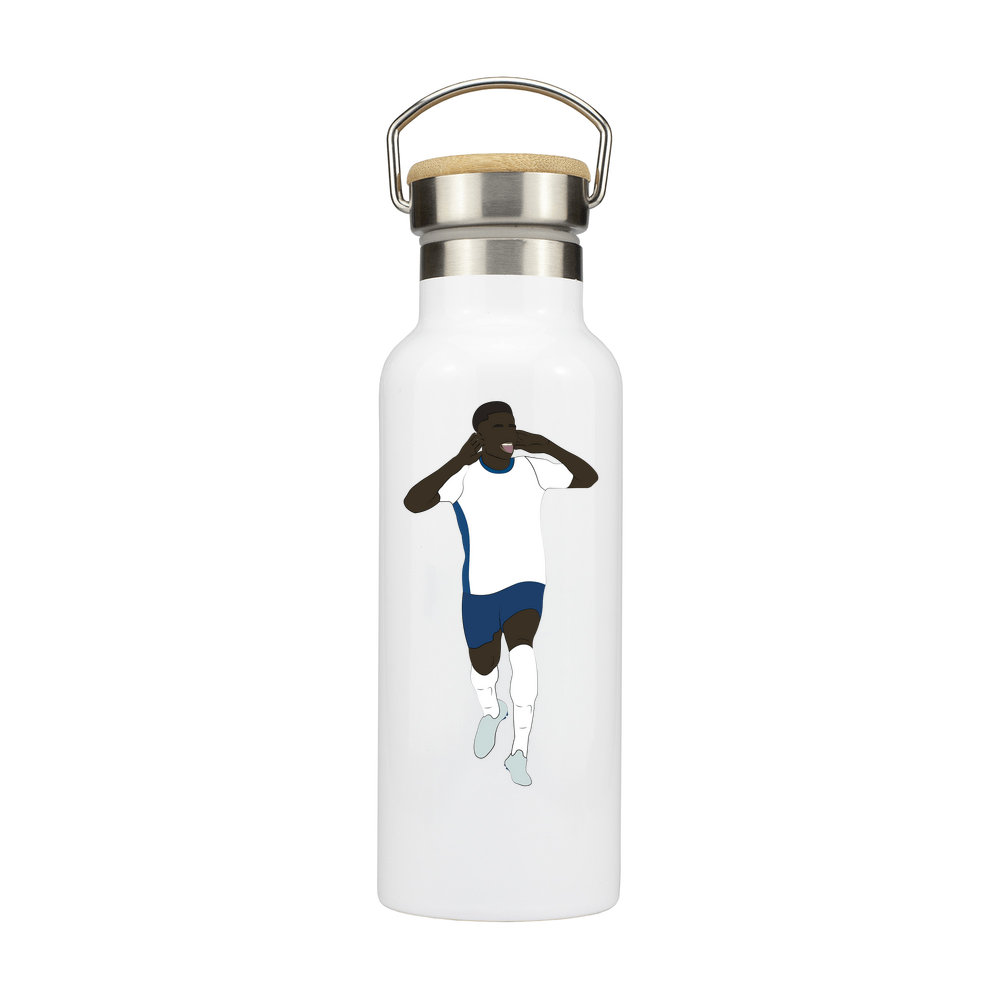 England Player Personalised Metal Bottle with Bamboo Lid - Image 2