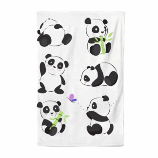 Pandas Personalised Tea Towel