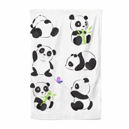 Pandas Personalised Tea Towel