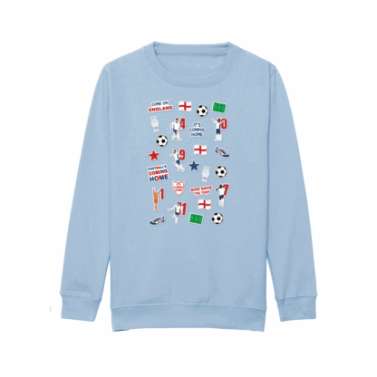 England Collage Kids Sweatshirt - Image 20