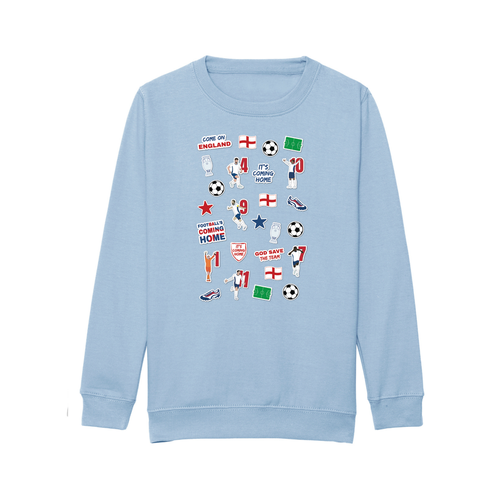 England Collage Kids Sweatshirt - Image 20