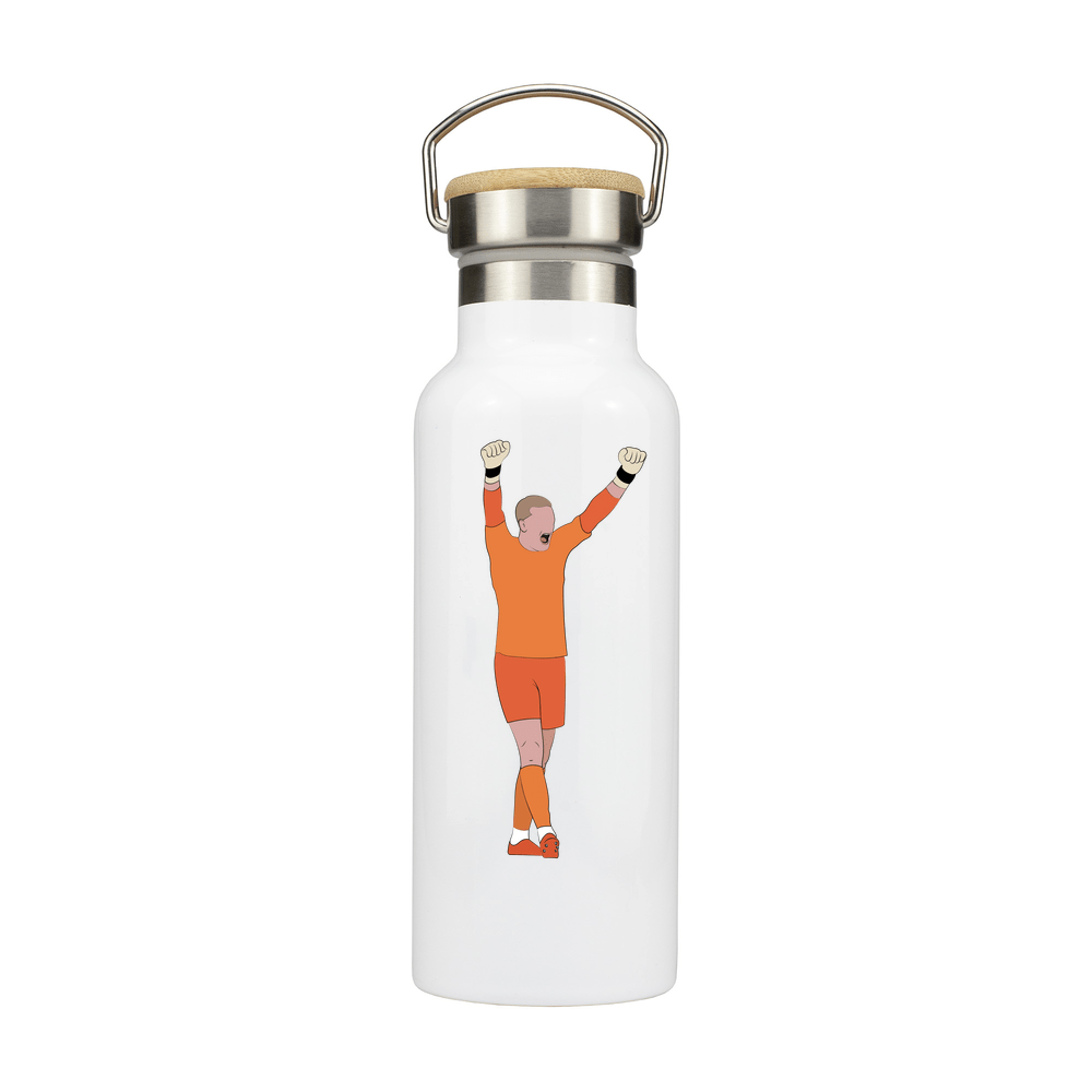 England Player Personalised Metal Bottle with Bamboo Lid - Image 2