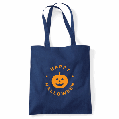 Happy Halloween Pumpkin Personalised Tote Bag - Image 6
