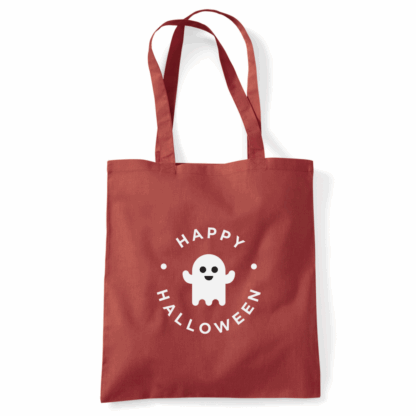 Happy Halloween Ghost Personalised Cotton Tote Bag - Image 47