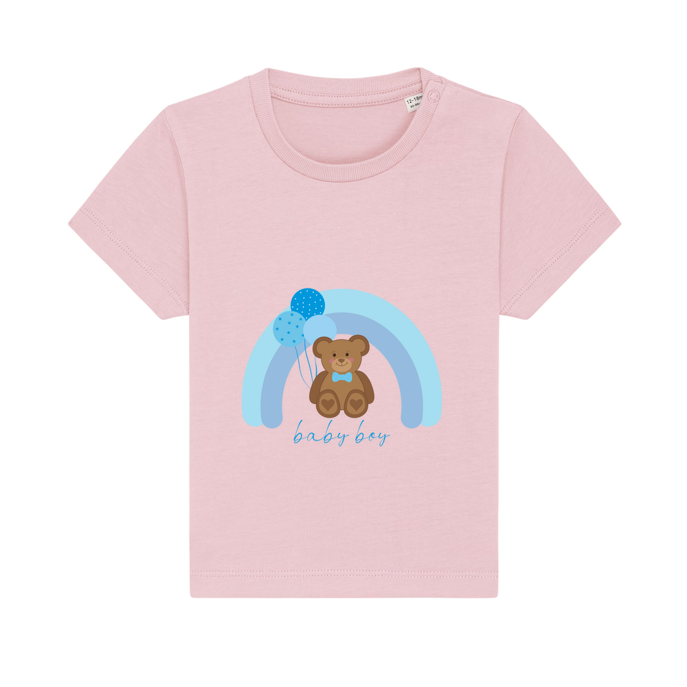 Baby Boy Personalised Teddy Bear Baby/Toddler T-Shirt - Image 13