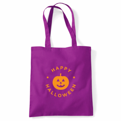 Happy Halloween Pumpkin Personalised Tote Bag - Image 25