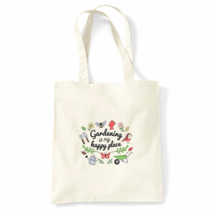 Gardening is my Happy Place Tote Bag - Image 3