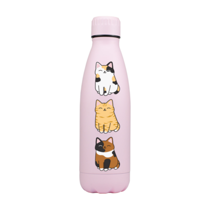 Cute Cats Metal Bottle - Image 3