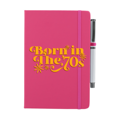 Born in The 70s Personalised Notebook with Pen - Image 6