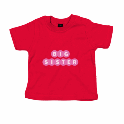 Big Sister Personalised Baby/Toddler T-Shirt - Image 4