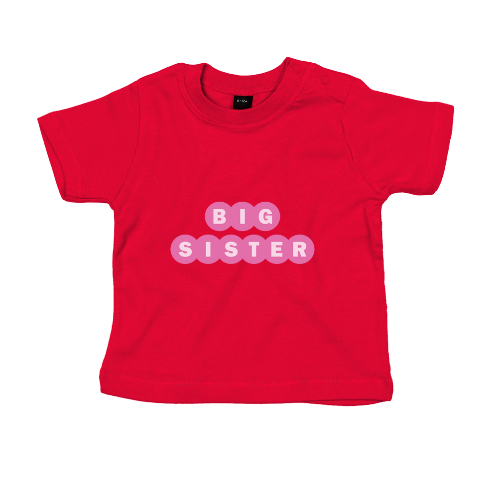 Big Sister Personalised Baby/Toddler T-Shirt - Image 4