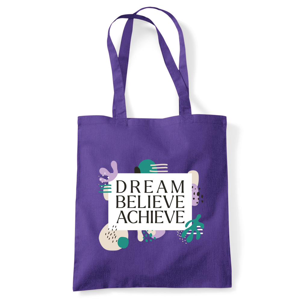 Dream Believe Achieve Tote Bag - Image 12