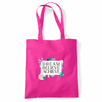 Dream Believe Achieve Tote Bag - Image 26