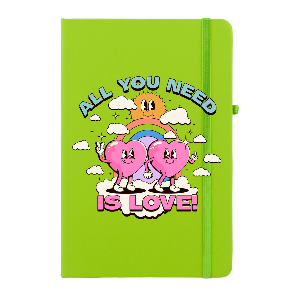 All You Need Is Love Personalised Soft Feel Notebook - Image 14