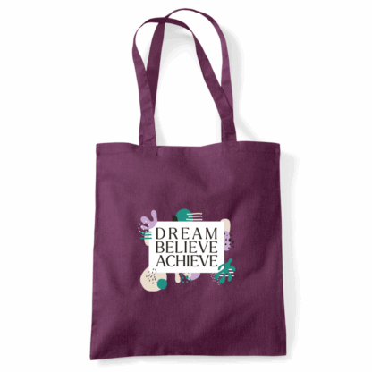 Dream Believe Achieve Tote Bag - Image 30