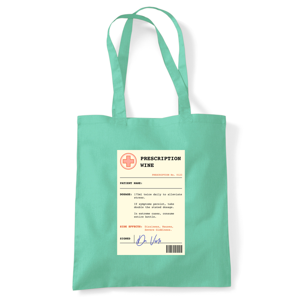 Wine Prescription Personalised Tote Bag - Image 43