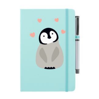 Penguin Personalised Notebook with Pen