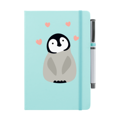 Penguin Personalised Notebook with Pen - Image 14