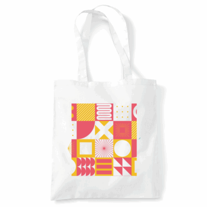 Square Patterns Tote Bag - Image 3